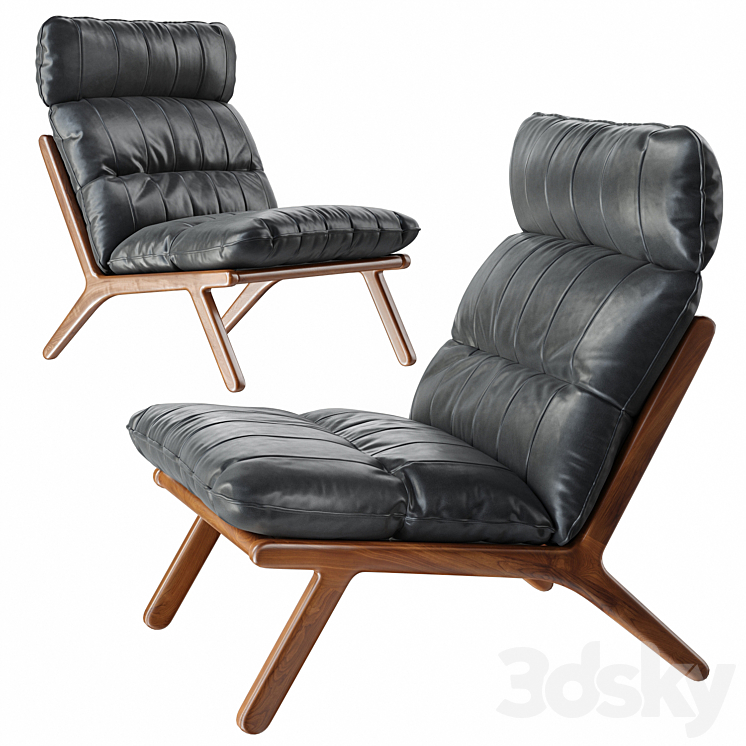 de Sede DS-531 Armchair with headrest 3DS Max Model - thumbnail 1