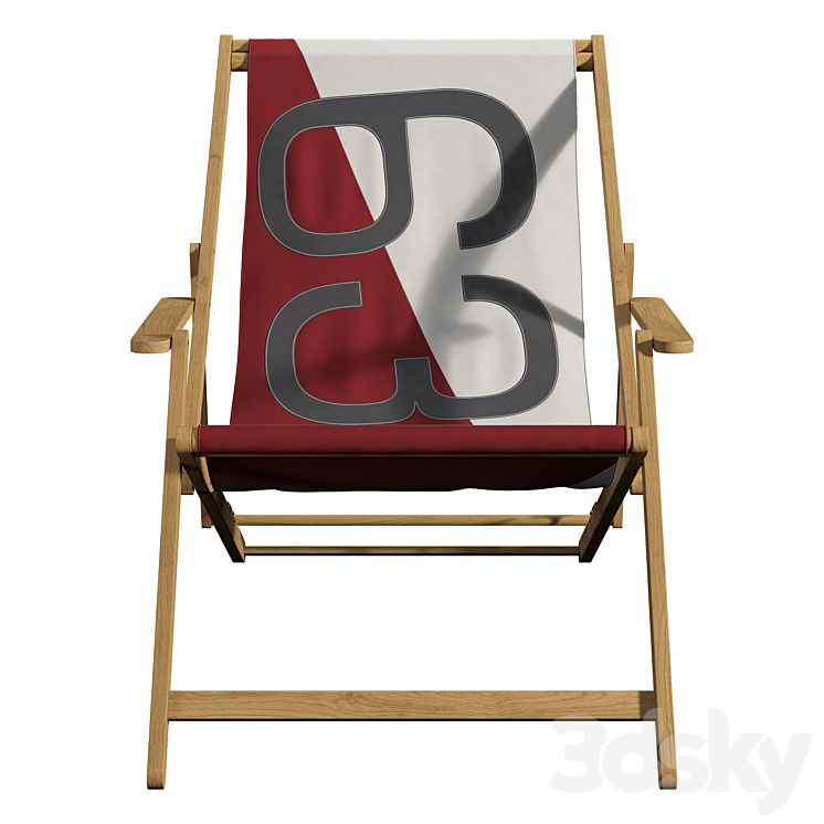 deck chair 3DS Max - thumbnail 2