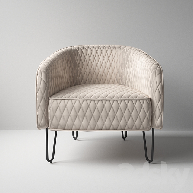 Deep house Strasburg Armchair 3ds Max - thumbnail 1