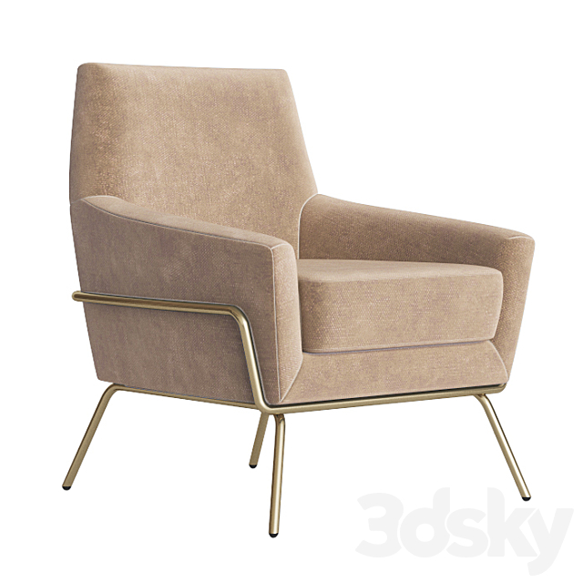 Deephouse Amsterdam Armchair 3ds Max - thumbnail 2