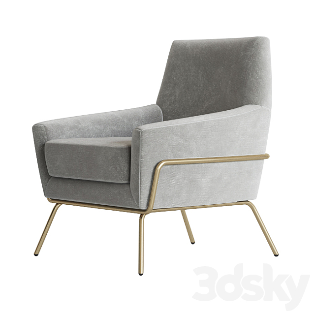 Deephouse Amsterdam Armchair 3ds Max - thumbnail 3