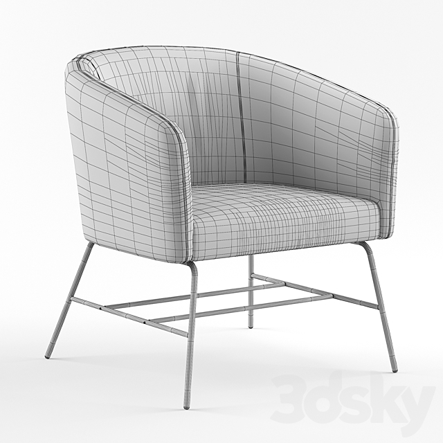 Deephouse. Philadelphia armchair. Art.53439 3ds Max - thumbnail 3