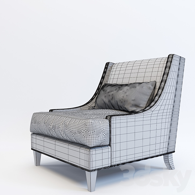 DELFI ARMCHAIR 3ds Max - thumbnail 3