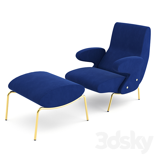 Delfino Armchair by ARFLEX 3DSMax File - thumbnail 2