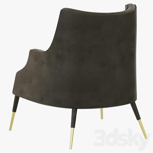 Delightfull ELIS ARMCHAIR 3DS Max Model - thumbnail 2