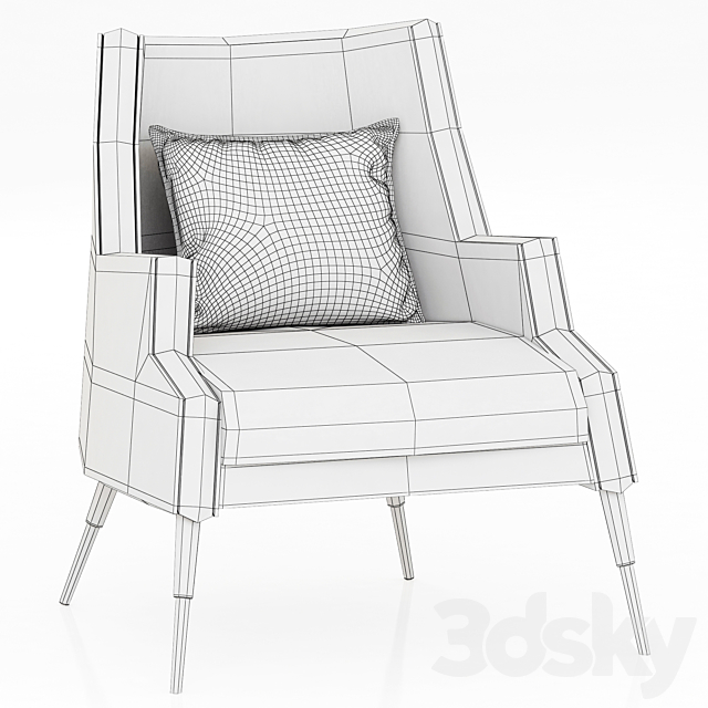 Delightfull ELIS ARMCHAIR 3DS Max Model - thumbnail 3