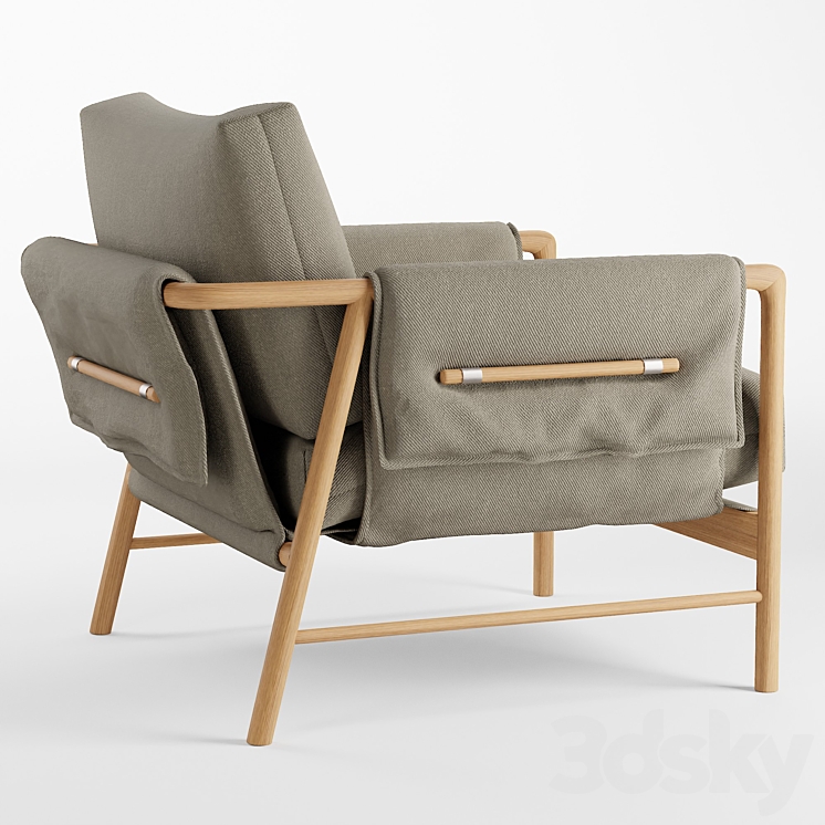 Demarco Lounge Chair 3DS Max Model - thumbnail 2