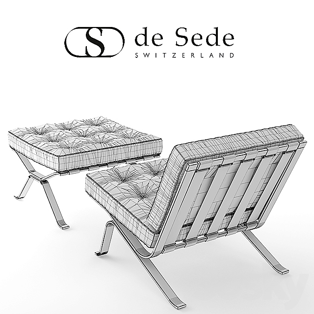 desede RH-30101 CHAIR 3DS Max Model - thumbnail 3