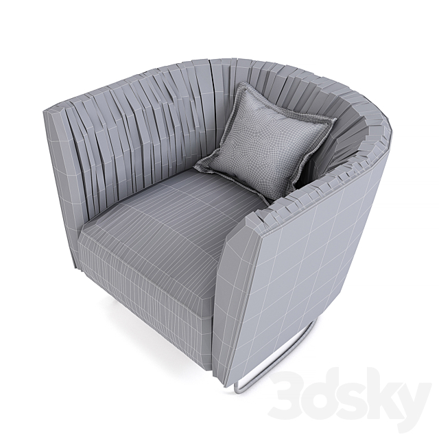 Desiree Shellon armchair 3DSMax File - thumbnail 3