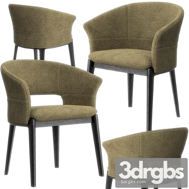 Devon Armchair By Molteni 3dsmax Download - thumbnail 1