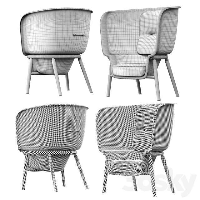 DeVorm Pod Chair 3DSMax File - thumbnail 3