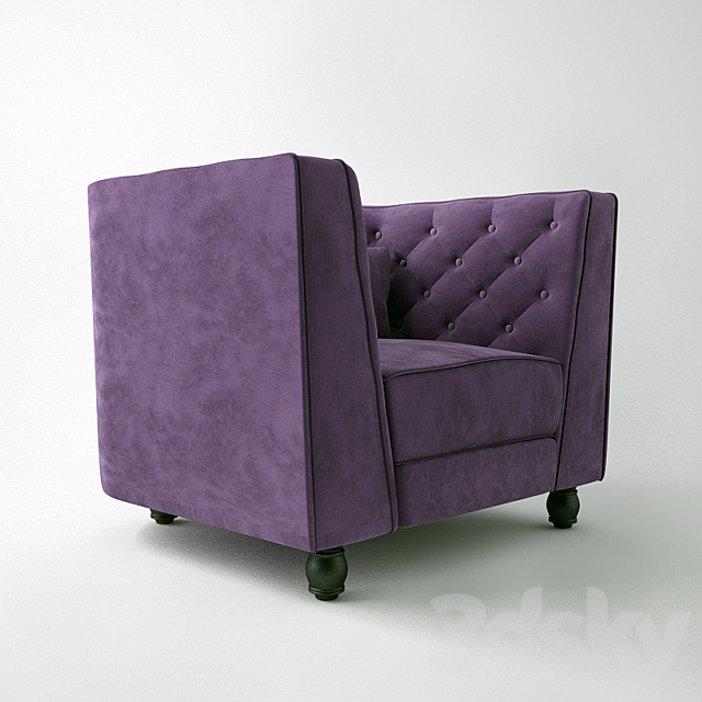 Diamond Chair Bellini Button _ Diamond Sofa 3DS Max Model - thumbnail 2