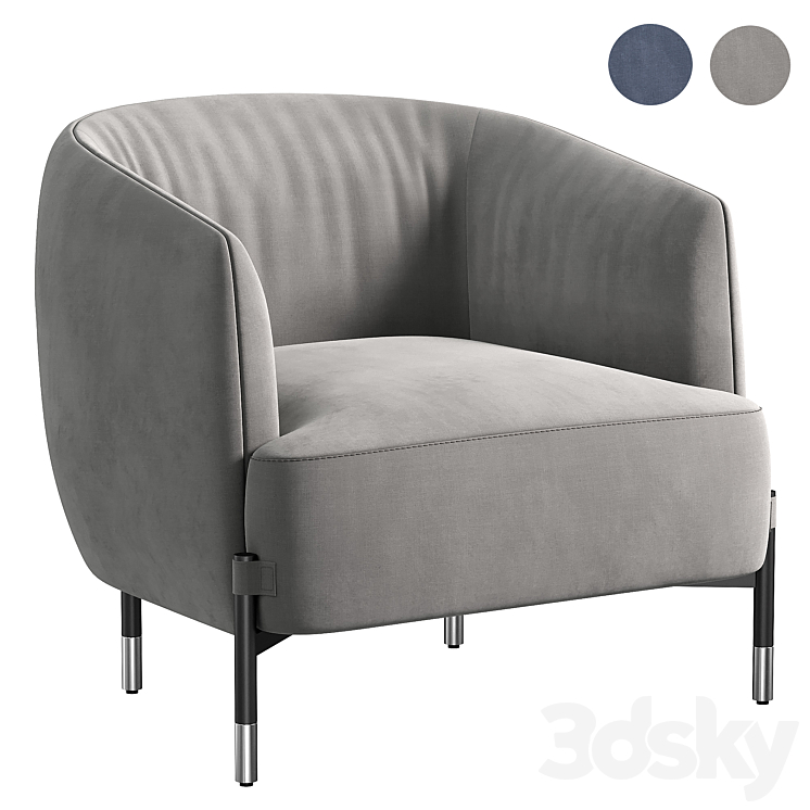 Diga Nicoline Armchair 3DS Max Model - thumbnail 1