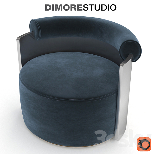 DIMORESTUDIO Poltrona 081 3DSMax File - thumbnail 3