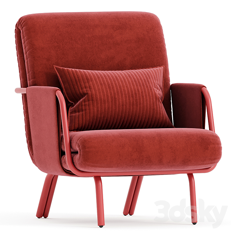 Diplopia Armchair 3DS Max Model - thumbnail 1