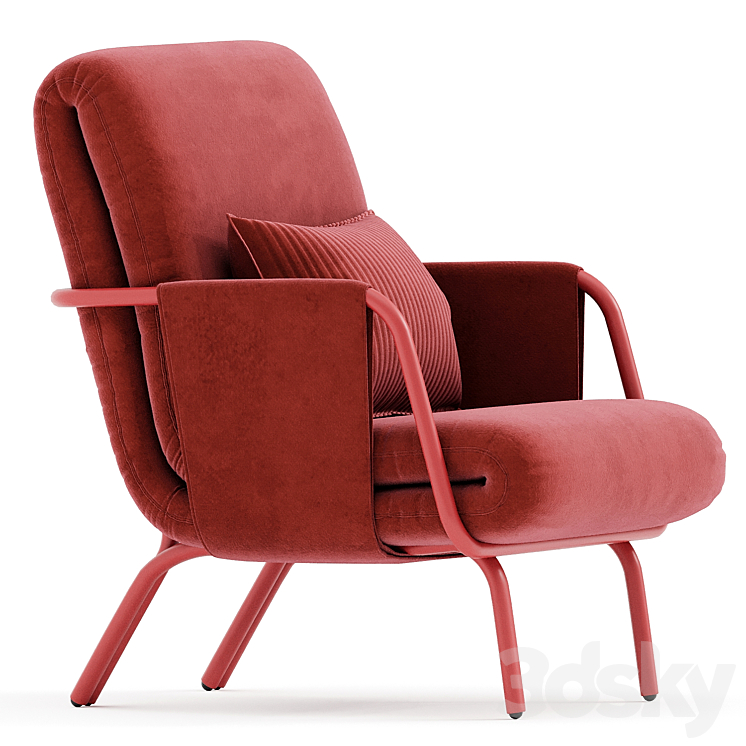 Diplopia Armchair 3DS Max Model - thumbnail 2