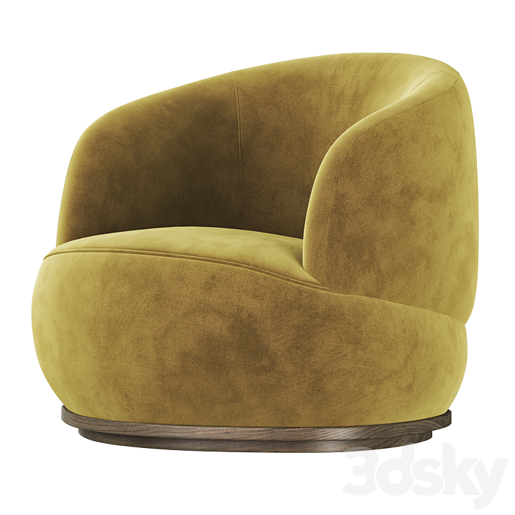 District Eight ORBIT ARMCHAIR 3DS Max Model - thumbnail 1