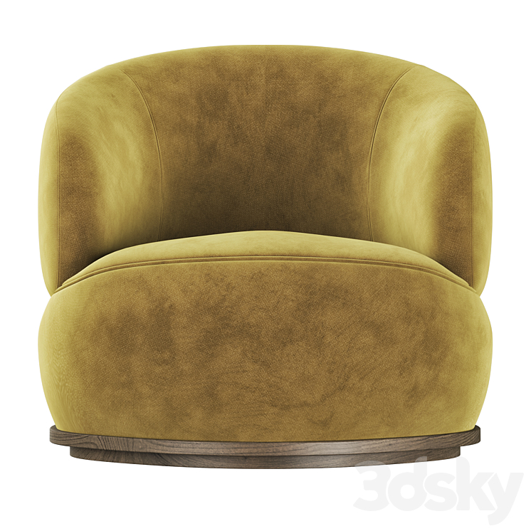 District Eight ORBIT ARMCHAIR 3DS Max Model - thumbnail 2