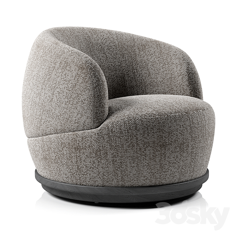 District eight-orbit armchair 3DS Max - thumbnail 1