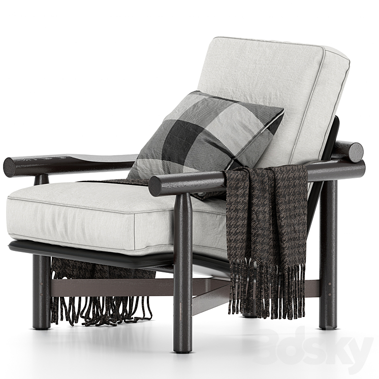 District eight still armchair 3DS Max - thumbnail 2