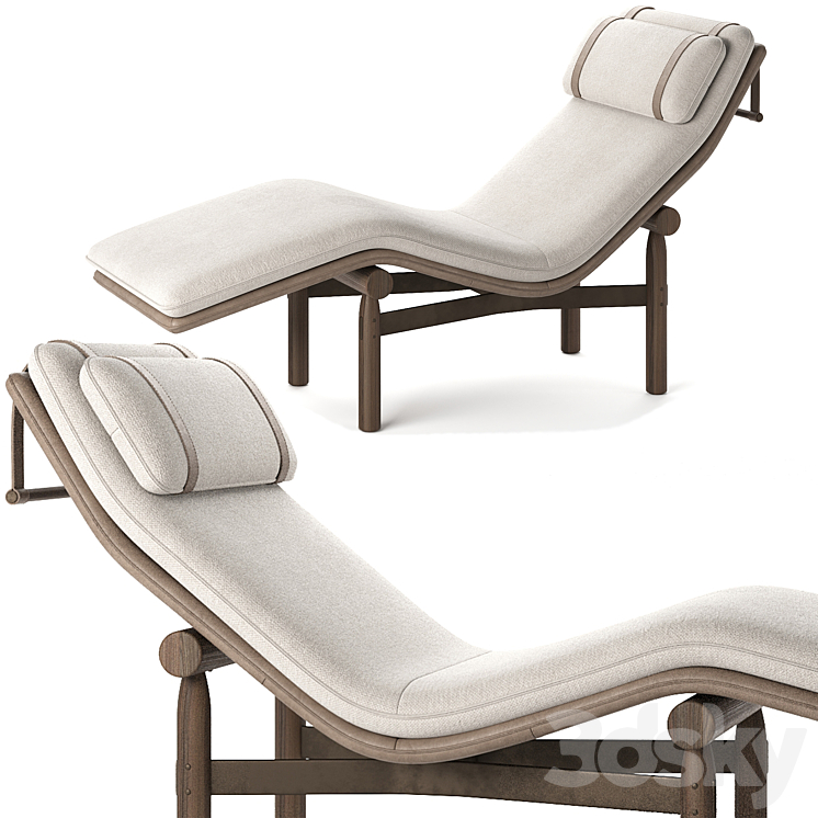 District Eight Stilt Chaise Lounge 3DS Max Model - thumbnail 1