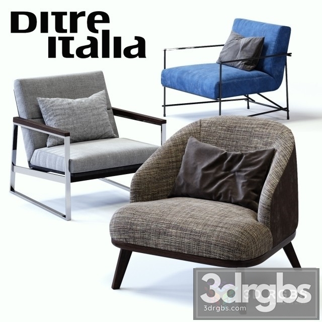 Ditre Italia Armchair 3dsmax Download - thumbnail 1