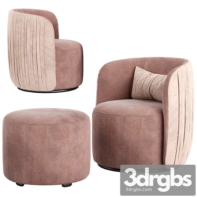 Ditre italia chloe luxury armchair 3dsmax Download - thumbnail 1