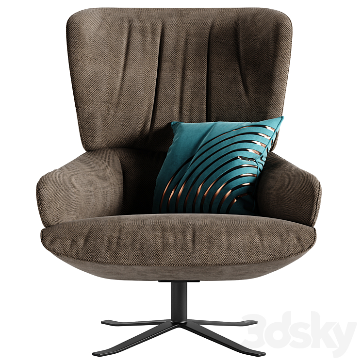 Ditre Italia Cut Soft armchair 3DS Max - thumbnail 2