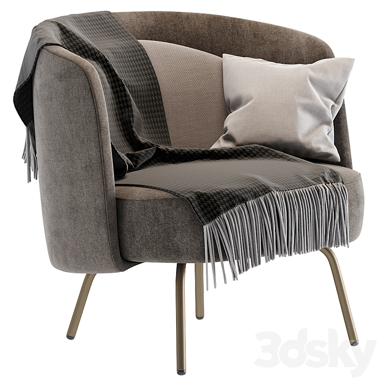 Ditre italia LUCIA armchair 3DS Max - thumbnail 1