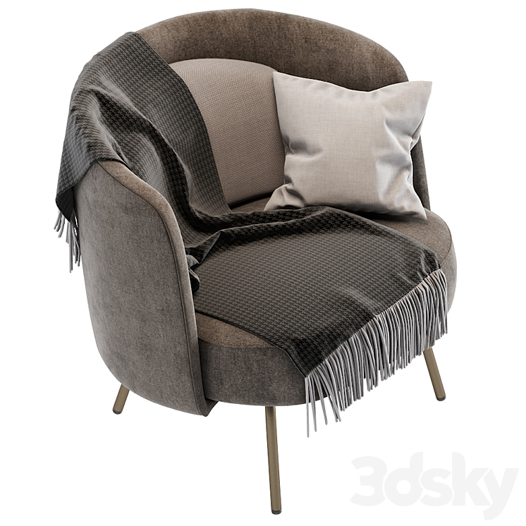 Ditre italia LUCIA armchair 3DS Max - thumbnail 2