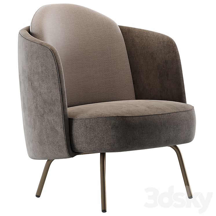 Ditre italia LUCIA Armchair 3DS Max - thumbnail 1