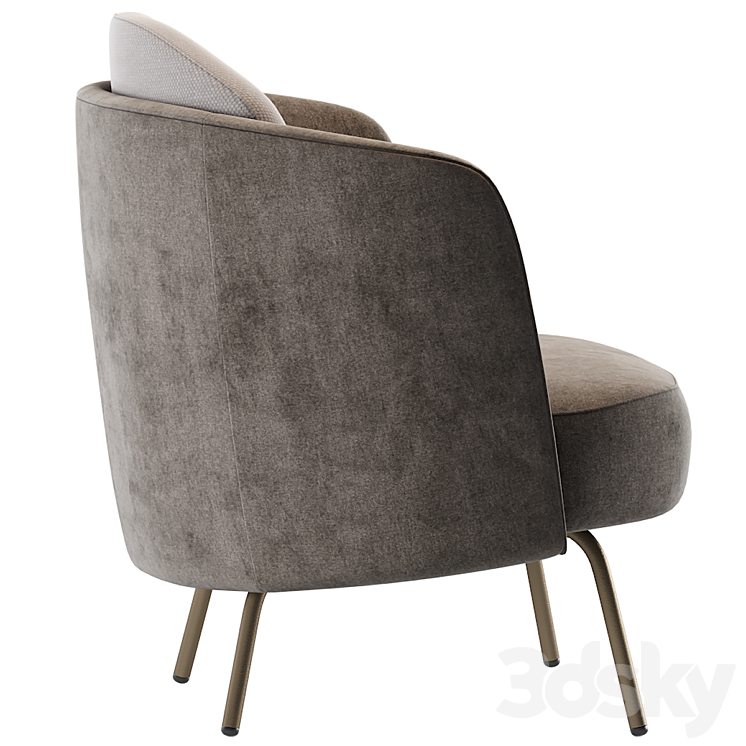 Ditre italia LUCIA Armchair 3DS Max - thumbnail 2