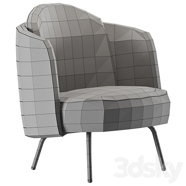 Ditre italia LUCIA Armchair 3DSMax File - thumbnail 3