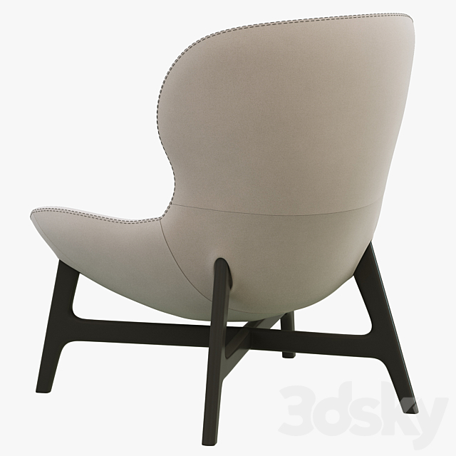 Ditre Italia Round Armchair 3DS Max Model - thumbnail 2