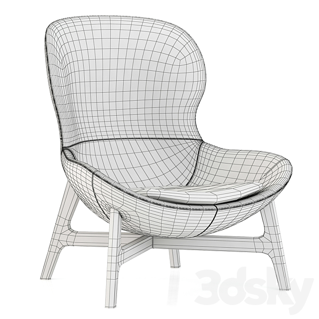 Ditre Italia Round Armchair 3DS Max Model - thumbnail 3