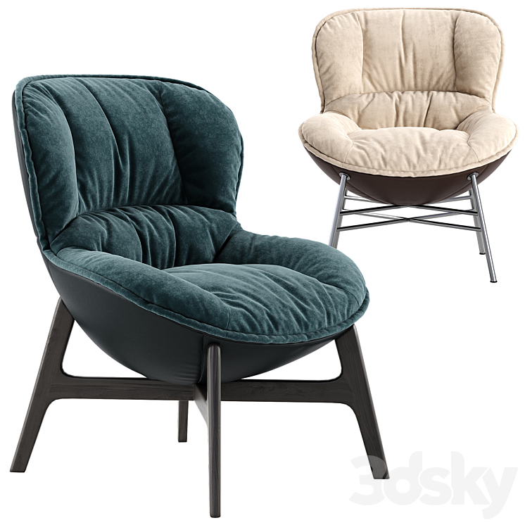 Ditre italia Softy armchair 3DS Max - thumbnail 1