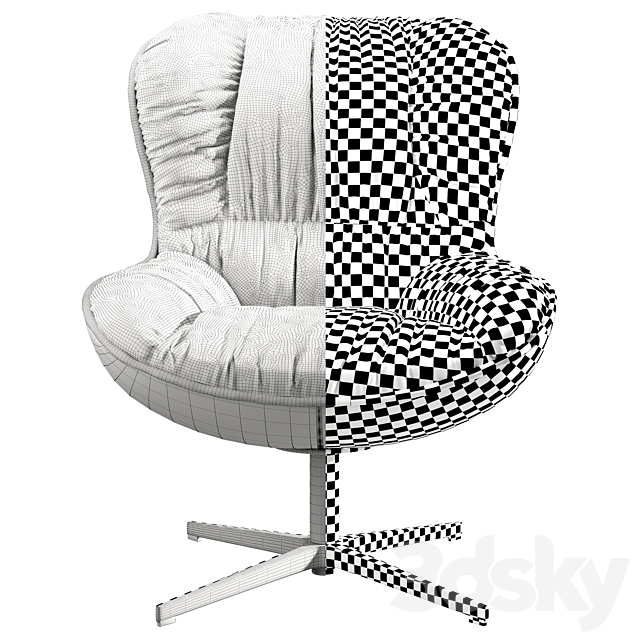 Ditre Italia Softy Armchair 3DSMax File - thumbnail 3