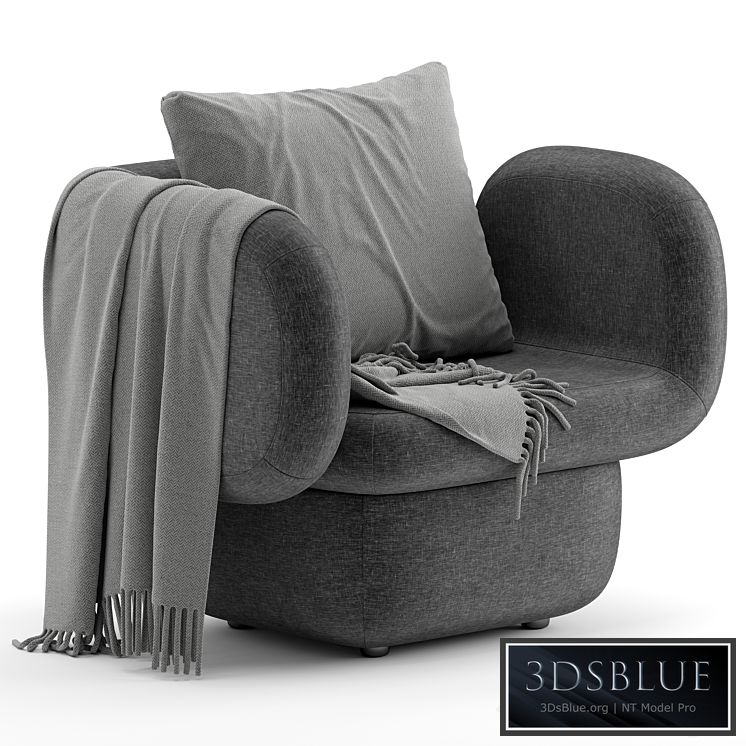 Ditre Italia VENTO armchair 3DS Max - thumbnail 3