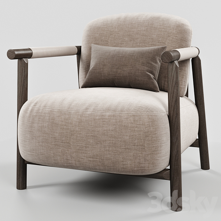 Ditreitalia NATHY armchair 3DS Max - thumbnail 1