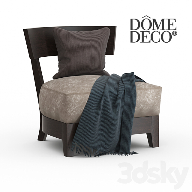 Dome deco armchair 3DSMax File - thumbnail 1