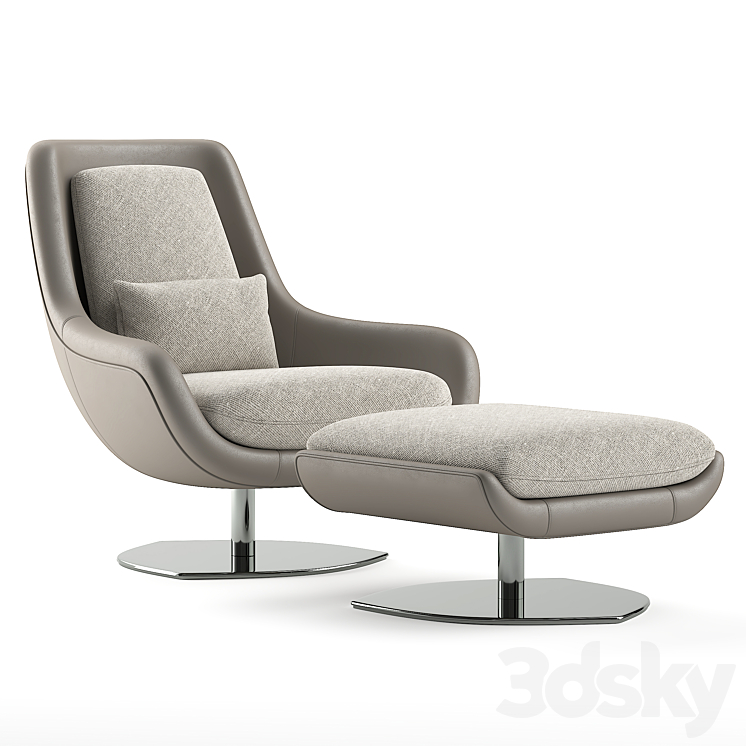 Domkapa Elba Armchair 3DS Max Model - thumbnail 1