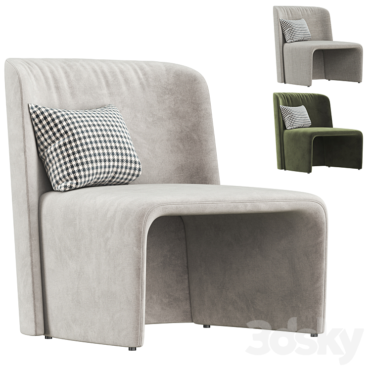 Domkapa Legacy Armchair 3DS Max Model - thumbnail 1