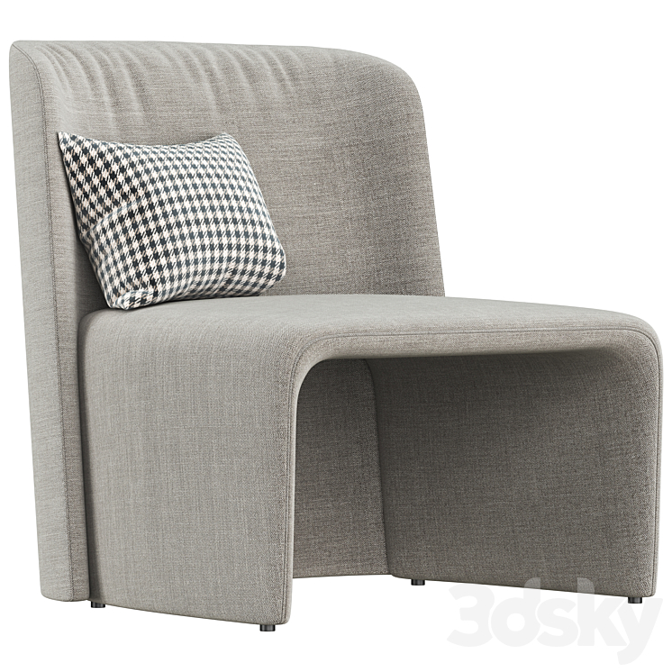 Domkapa Legacy Armchair 3DS Max Model - thumbnail 2