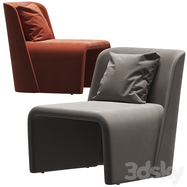 Domkapa legacy armchair 3DS Max - thumbnail 1