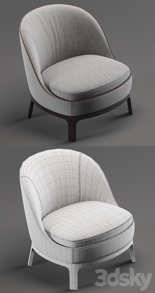 DRAGONFLY | Armchair 3ds Max - thumbnail 3