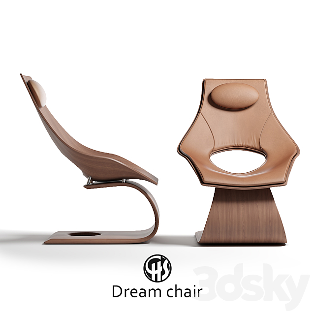 Dream chair 3ds Max - thumbnail 2