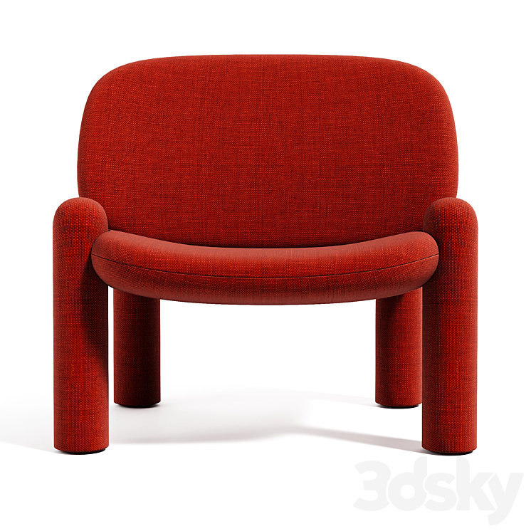 Driade tottori armchair 3DS Max - thumbnail 2