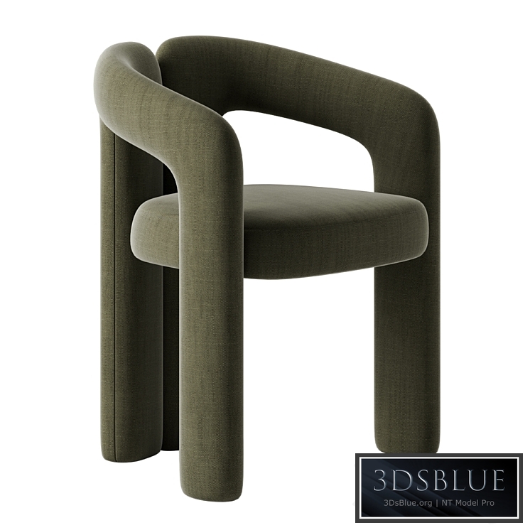 Dudet chair by Cassina 3DS Max - thumbnail 3