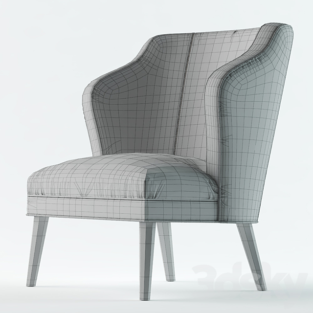 Dulwich Chair Pale Blue 3DSMax File - thumbnail 3