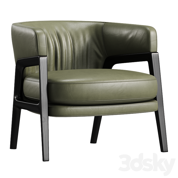 Duo Armchair by Paltrona Frau 3DS Max Model - thumbnail 1